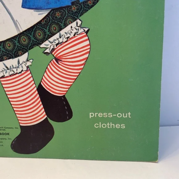 Vintage 1971 Raggedy Ann paper dolls, A Whitman book, press-out clothes, NEW! - Picture 5 of 12